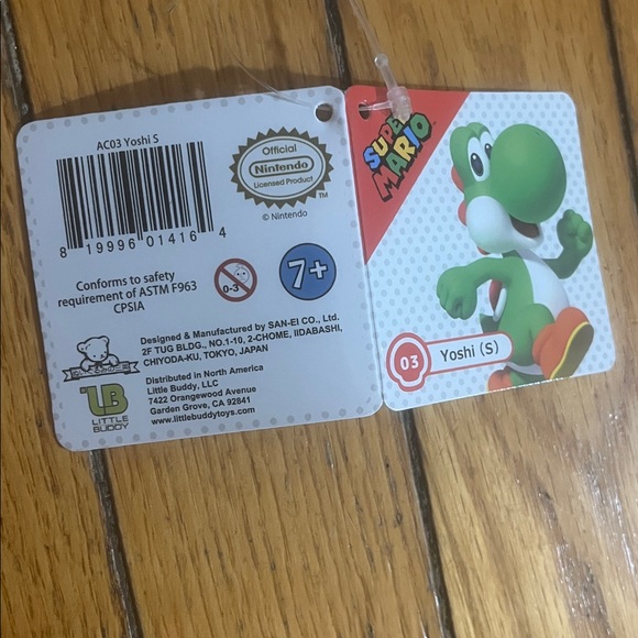 Yoshi Stuffed Plush NEW: Mario All Star Coll Walmart Comic con 2025 Made Vietnam - Picture 9 of 10